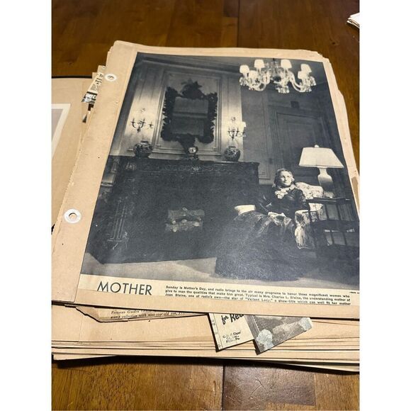 Vintage 1930s Large Radio News Clippings Scrapbook Memorabilia Glenn Riggs Etc - Picture 3 of 14